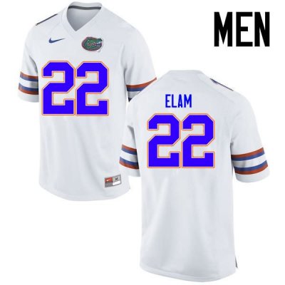 Men's Florida Gators #22 Matt Elam NCAA Nike White Authentic Stitched College Football Jersey IOT5462EJ